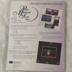 Creative Memories Photo Mounting Sleeve Pack